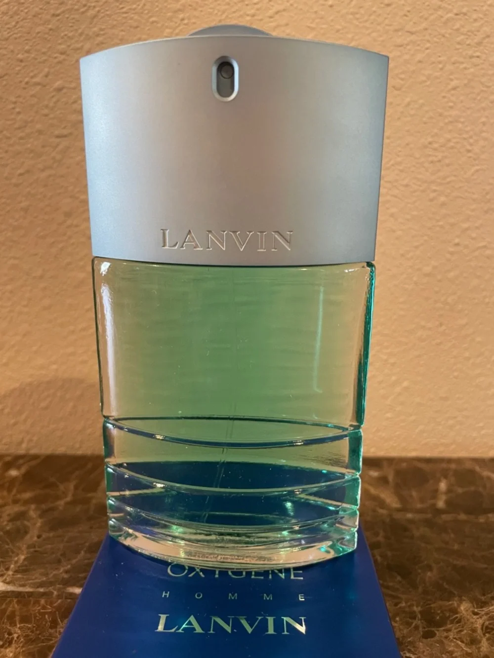 Lanvin Oxygene Homme - Aqua Green and Blue Bottle - Picture 2 of 4